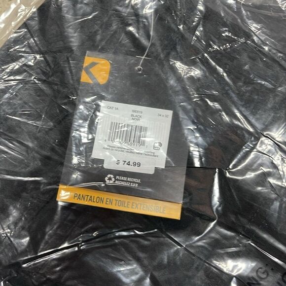 Dakota WorkPro Series Men's Stretch Duck Cargo Work Pants 34 x 32 in Black - Picture 5 of 7